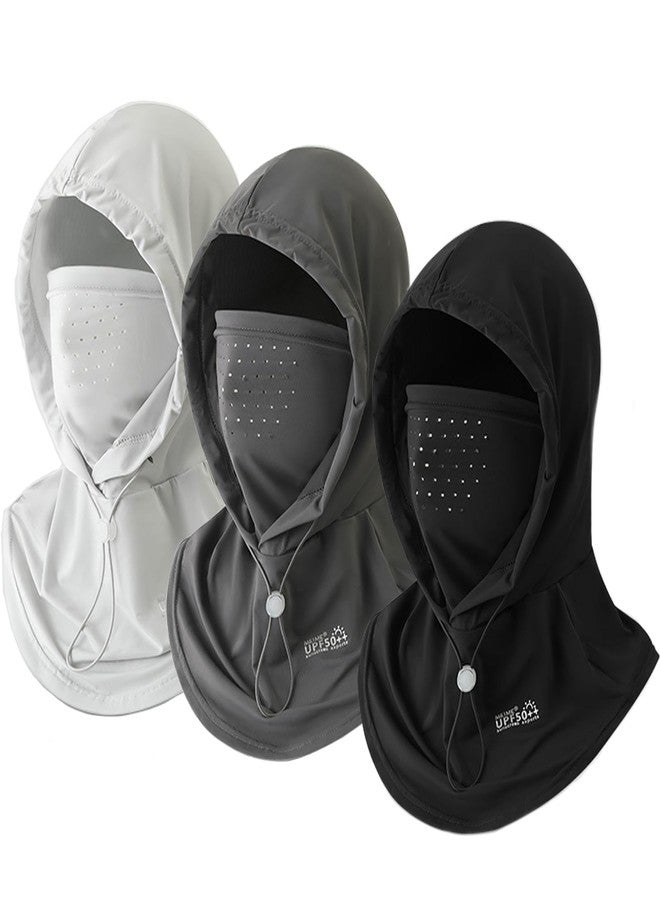 M-YOUNG 3 Pcs Cooling Summer Balaclava Face Mask with Breathable Holes Sun Face Shield UV Protection Full Head Mask for Men Women (US, Alpha, One Size, 3pcs-Multi) - Image 1